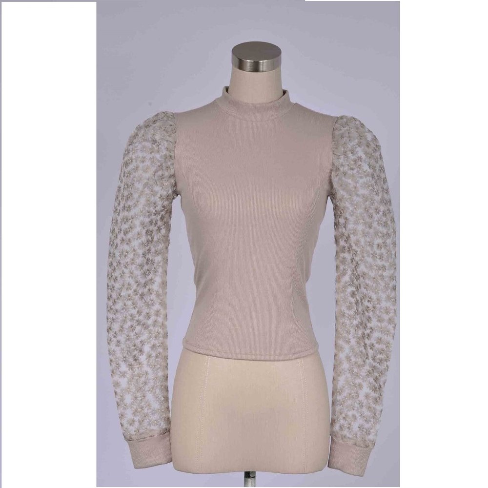 ORGANZA SLEEVE TOP